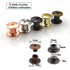150 Sets Chicago Screw Kit 6 Color Leather Rivets Screw Rivets Chicago Screw Buttons DIY Leather Trim Black Silver Gold Copper Rose Gold ?M5*4 * 2...