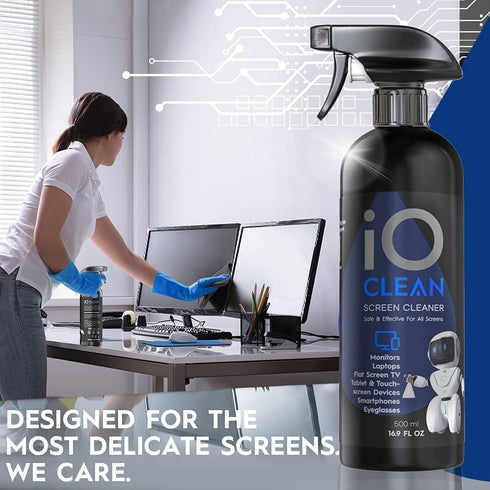 Eyeglass Lens Cleaner (3.38oz+3.38oz+2cloths) – 2 Bottles - Glasses Cleaner Spray with Cloths, Suitable for Screens, Camera, Laptops, Touchscreens...