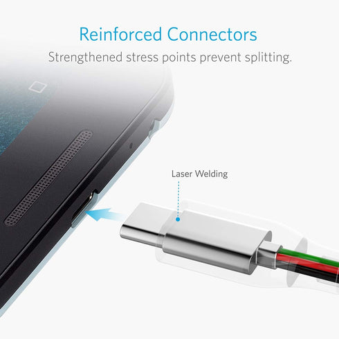Anker , Powerline USB 3.0 to USB C Charger Cable (10ft) with 56k Ohm Pull-up Resistor for Samsung Galaxy Note 8, S8, S8+, S9, Oculus Quest, Sony X...