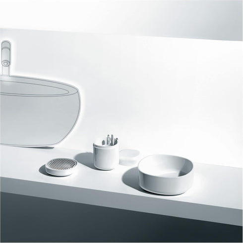 Alessi Birillo Toothbrush Holder Aleesi PL03 W Birillo Toothbrush Holder, White...