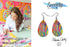 Maureen Claffy Artist Collection | Cut To The Light Teardrop Dangle Earrings Set | Cute Girls Womens Jewelry Earings | Holiday Gifts | Summer Deco...