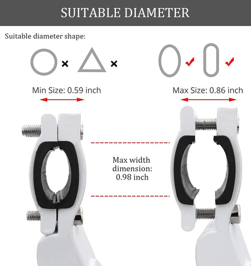 Bike Kickstand Kids- White Adjustable Rear Side Bicycle Aluminum Alloy Stand Kickstand Fit for 18" 20" Bike Kick Stand for Mountain Bike Road Bicy...