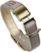 Basic Classic Luxury Padded Leather Dog Collar,The Seatbelt Buckle,for Small Large Medium Pets (Small(Pack of 1), Khaki)...