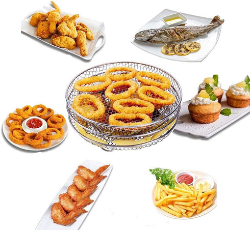 Air Fryer Racks for Gowise USA Airfryer,Accessories for Ninja AirFryer,Fit all 4.2QT - 5.8QT Air fryer,Oven,Press Cooker...