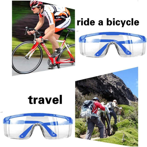 Safety Glasses,MOZEEDA Clear Safety Goggles Eye Protection Adjustable Temples, Anti-fog Lightweight Protective Glasses Eyewear Wide-Vision for Lab...