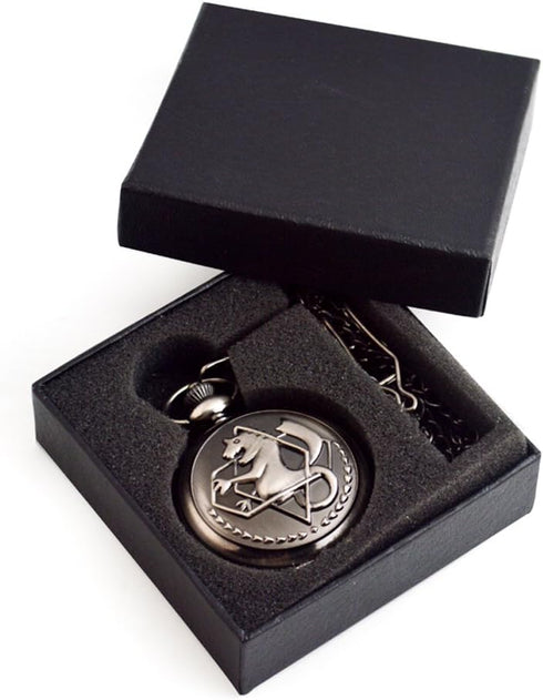 BOSHIYA Fullmetal Alchemist Pocket Watch with Chain Box for Cosplay Accessories Anime Merch...