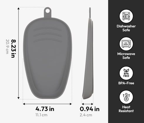 Carrotez Large Silicone Utensil Rest for Stove Top - Unbreakable Heat Resistant Silicone Spoon Rest for Kitchen Countertop - Oversized Wide Non-Sc...