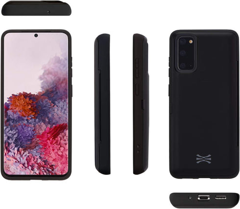 TORU CX PRO Case for Galaxy S20, with Card Holder | Slim Protective Cover with Hidden Credit Cards Wallet Flip Slot Compartment Kickstand | Includ...
