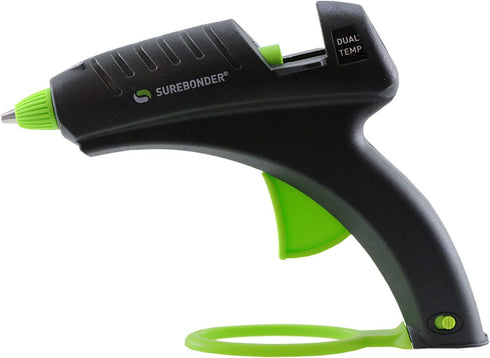 Surebonder DT-270FKIT Full Size Dual Temperature Glue Gun with 12-4-Inch Standard All Purpose Glue Sticks,Black,green...