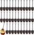 80pcs Mini Shovel Spoons Disposable Platsic Dessert Shovel Shaped Spoon for Ice Cream Pudding Yogurt Party Supply,Black...