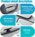2 PCS Car Auxiliary Rear Blind Spot Mirror, 3.74" x 1.41" Self-adhesive Rectangular Curved Wide Angle Anti-glare HD Convex Mirror, Modification Ac...