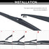 Triumilynn Rear Wiper Arm Blade for Toyota RAV4 2000-2005, Toyota Matrix 2003-2008, Highlander 2008-2013 Bras Essuie Glace Arriere # 85241-42040 8...