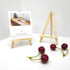 4pcs Pine Wood Mini Easel Triangle Frame Wedding Table Card Stand Display Holder for Displaying Wedding Business Card Painting Craft Drawing Photo...