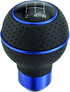 5 Speed Gear Stick Shifter Handle, Leather Covered Aluminum MT Car Shift Knob Fit Most Manual Transmissions, Blue...