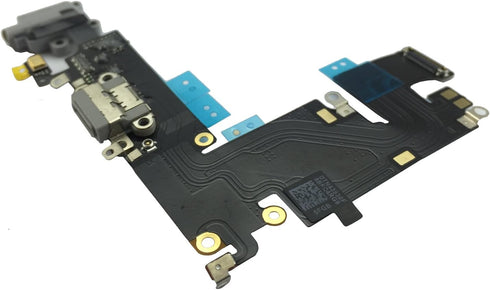 Johncase OEM Charging Port Dock Connector Flex Cable w/Microphone + Headphone Audio Jack Port Ribbon Replacement Part Compatible for iPhone 6 Plus...