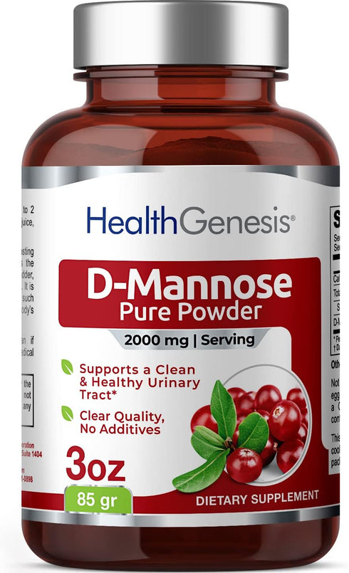 D-Mannose Pure Powder 2000 mg 3 oz 85 g - Supports Urinary Bladder Tract Health...