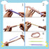 Quick Turn Fabric Set for Fabric Sewing, Sewing Tools for Crafts Sewing Knitting, 3 Sizes Tube Turners for Fabric Sewing Supplies...