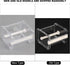 Tape Cutter, Transparent Washi Adhesive Tape Dispenser 2 in 1 Office Stackable Desktop Washi Tape Holder with Cutter Roll Tape Holder Organize One...