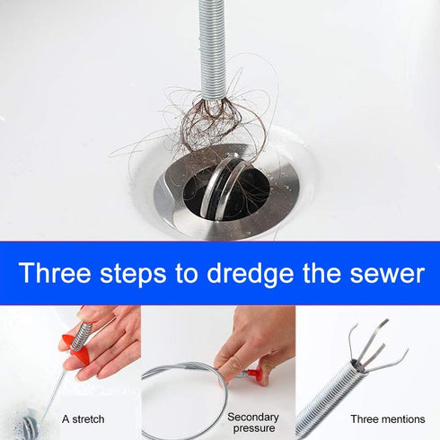 EKDJKK Plumbing Grabber, Sink Grabber, Flexible Grabber Claw Pick Up Reacher Tool with 4 Claws, Bendable Hose Pickup Reaching Tool for Litter Pick...