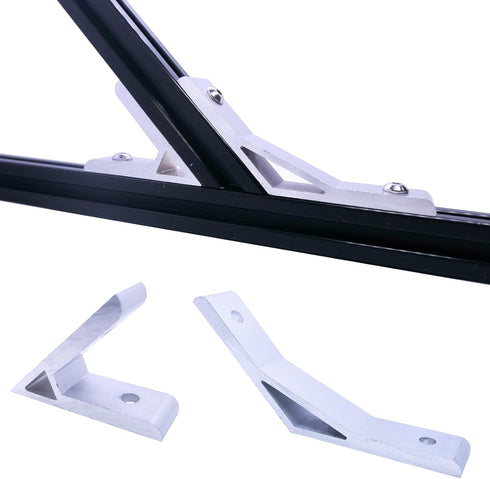 4Sets 1010 Aluminum Extrusion 135 Degree Bracket,4pcs 135 Degree Corner Brackets,with 8pcs Sliding T Nuts and Screws for 10 Series Extruded Alumin...
