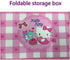 Kerr's Choice Cute Desk Box for Girls - Kawaii Storage Box, Foldable Baskets | Office Desk Room Decoration...
