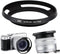 52mm Screw in Lens Hood Shade Cover for Fujifilm Fuji Fujinon XC 15-45mm F3.5-5.6 OIS PZ Lens on Camera X-T30 II X-T20 X-T10 X-T200 X-T100 X-A7 X-...