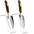 Garden Trowel, Hand Shovel, 2 Piece Cast-Aluminum Heavy Duty with Soft Rubber Handle Garden Tools, Small Hand Trowel for Women Men Kids Gardening...