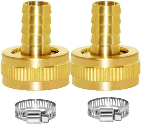YOUHO Garden Hose Adapter 1/2" Drip Irrigation Tubing to Faucet - Reusable Connector Fittings for Most Rain Bird, Orbit, Dig, Toro 1/2 Tubing x 3/...