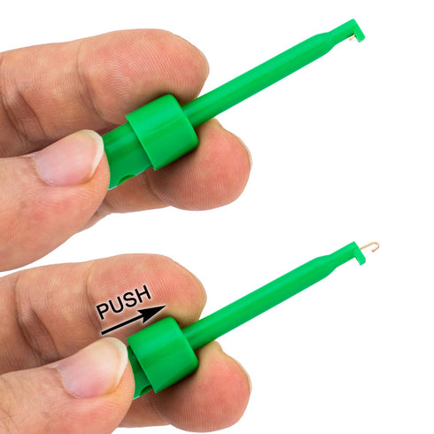 PAGOW 10pcs Multimeter Test Hook Clip, Electrical Testing Colorful Test Probe, for Testing Electronic Components Mini Clips...