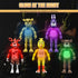 Action Figures Set, 5 Pcs Action Figures Toys, 5.5 Inches Movable Joints Collectible Toys Set with Light for Toys Dolls Gifts Cake Toppers...