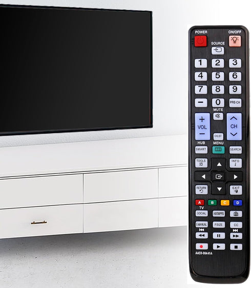 AA59-00441A Replaced Remote fit for Samsung LCD LED HDTV TV AA59-00463A AA59-00444A AA59-00477A AA59-00443A AA59-00442A UN40D6420UFXZA UN40D6420UF...
