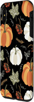iPhone XS Max Autumn falling leaves and pumpkin spice harvest happy fall Case...