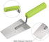 uxcell 2pcs Flat Masonry Hand Trowel 5.1"x2.9" Drywall Concrete Finishing Building Tool Carbon Steel Panel with Rubber Handle...