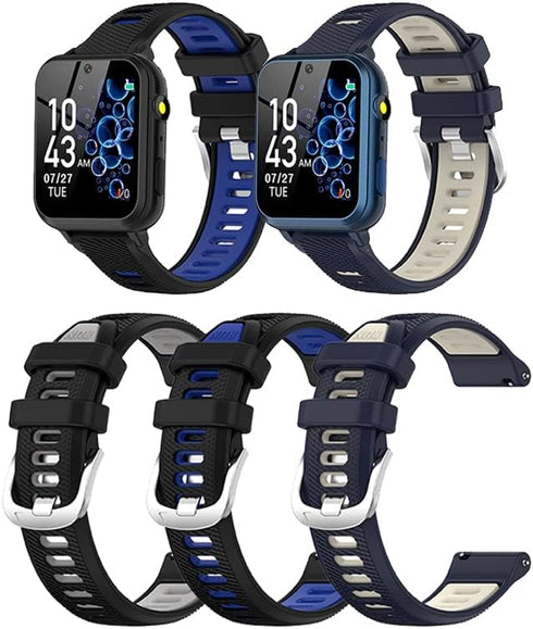 3 Pack Wrist Strap Compatible with Wiszodet S16/Phyulls S16/Cosjoype S16/Sedzofan S16/AIWIEP/Tixpc Kids Smart Watch 1.54'' Bands, Replacement Wris...