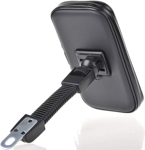 Motorcycle Universal Phone Mount Holder Waterproof Motorcycle Cell Phone Holder with Rain Cover 360° Rotation Motorbike Rearview Mirror Mount, fit...