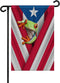 Garden Flags for Outside, Spring Summer Garden Flag for Garden & Porch Decor, Puerto Rico Flag and Frog Yard Flags for Outside 12x18 Inch Double S...