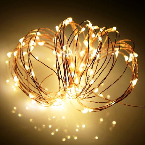 Led Fairy Lights Battery Operated, 4 Packs Mini Battery Powered Copper Wire Starry Fairy Lights for Bedroom, Christmas, Parties, Wedding, Centerpi...