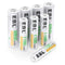 EBL AA Rechargeable Batteries 2800mAh (4 Pack) and AAA Rechargeable Batteries 1100mAh (4 Pack), 1.2V Ni-Mh Batteries Combo...