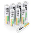 EBL AA Rechargeable Batteries 2800mAh (4 Pack) and AAA Rechargeable Batteries 1100mAh (4 Pack), 1.2V Ni-Mh Batteries Combo...