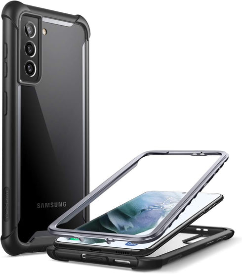 i-Blason Ares Series Case Designed for Galaxy S21 5G (2021 Release), Rugged Clear Bumper Case (Black)...