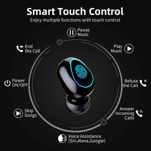 Bluetooth Earbuds,IPX7 Waterproof Bluetooth 5.1 Stereo Earphones,Wireless Earbuds, in Ear Headphones,Premium Deep Bass Headset,audifonos Bluetooth...