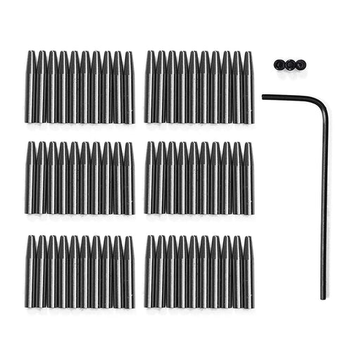 WUTA Sharp Head Replaceable Pricking Iron Removable Round Hole Punch Leather Craft Chisel DIY Leather Tools 2nd Generation (60 Pcs Round Punch Hea...