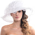 FORBUSITE Derby Church Dress Hat for Women Fascinator Bridal Tea Party Wedding Hat Wide Brim...