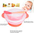 Suction Bowls for Baby, Children Slip Resistant Feeding Bowls with Sensing Spoon Cover for Home(Pink)...