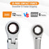 B4B BANG 4 BUCK 3/4 Wrench, Flex-Head Ratcheting Combination Wrench Industrial Grade 72 Teeth 12 Point Ratchet Box Ended and Open End Spanner Tool...