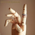 7" Wooden Sectioned Opposable Articulated Left/Right Hand Figure Manikin Hand Model for Drawing, Sketching, Painting (Left Hand)...