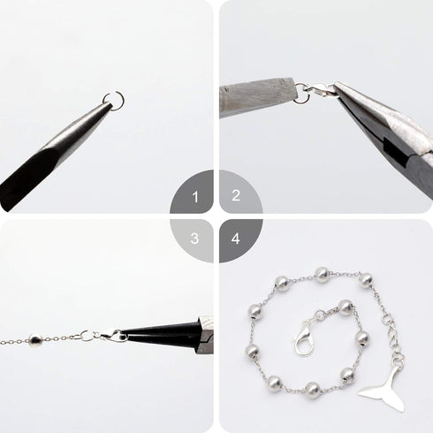Lobster Claw Clasps, 300 Pcs 12mm Bracelet Closures with Jump Rings for Jewelry Making DIY Keychain Necklace by FENGWANGLI(Silver)...