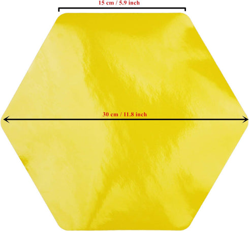 10 Pieces Hexagon Shaped Colorful Stickers Dry Erase Board Marker Removable Vinyl Dot Teachers Classroom Table Wall Decal...