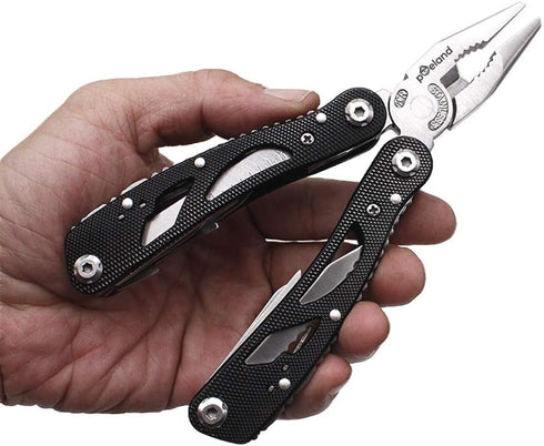 Poeland Multitool Pliers Set Stainless Steel Screwdriver Tool with 11 Screwdriver Bits Black...