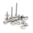 #6-32 UNC Stainless Steel Hex Socket Head Cap Screws Hex Nuts Flat Washers Assortment Kit...